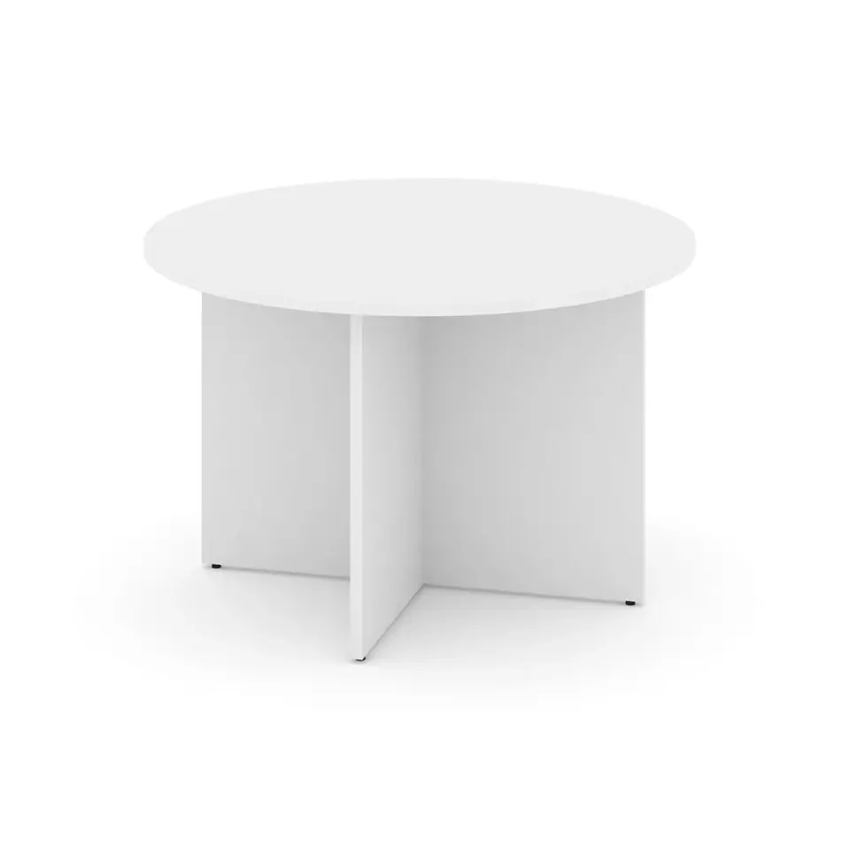 Стол для переговоров круглый Style Project SN-D.SPRG-004 Белый 1180×1180×750