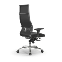 Кресло для руководителя Метта L 1m 46/2D_17838_Кожа перфорированная NewLeather - Темно-коричневый_Кожа перфорированная NewLeather - Темно-коричневый