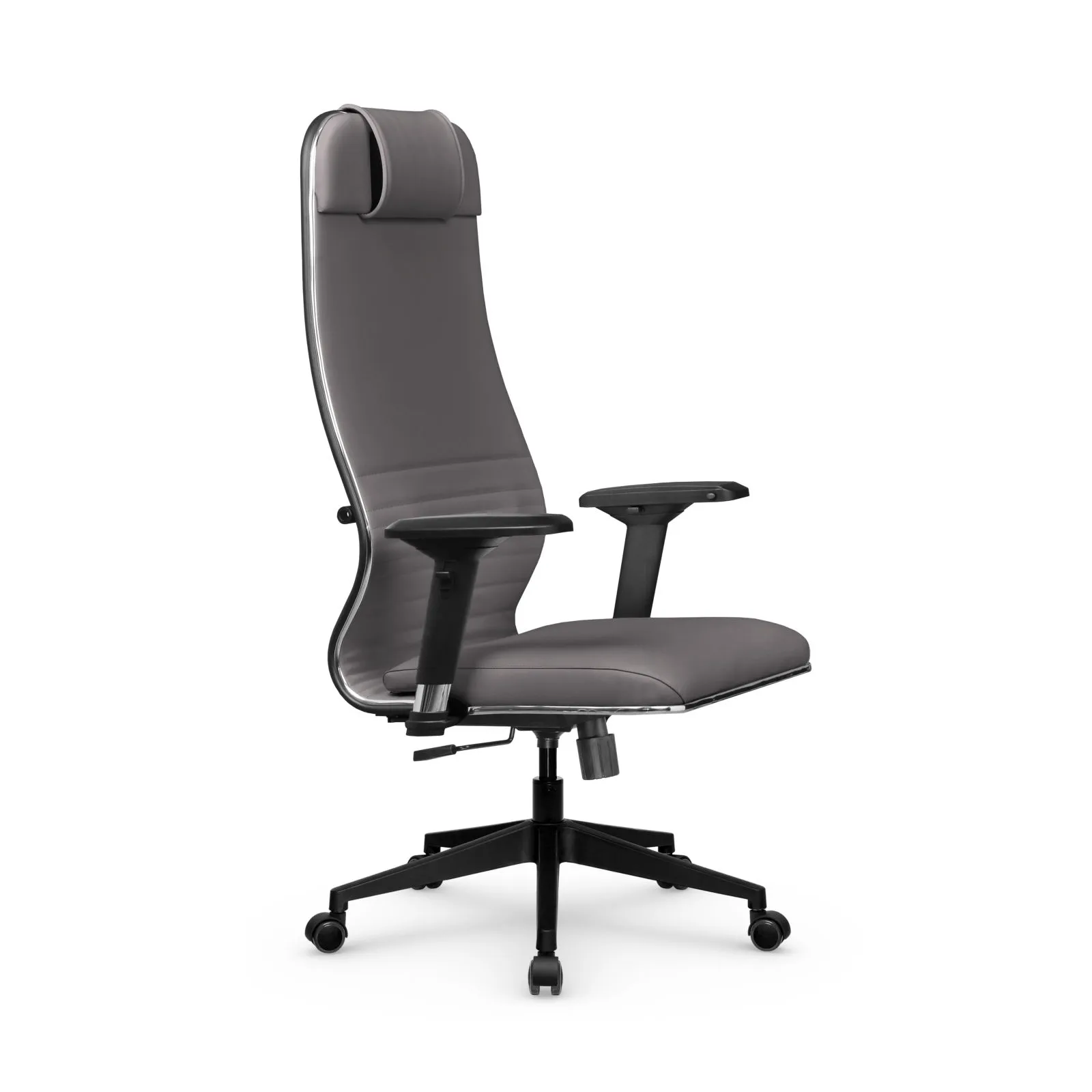 Кресло для руководителя Метта L 1m 38K2/4D_17832_Кожа перфорированная NewLeather – Темно-коричневый