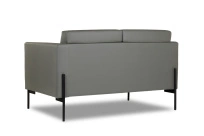 Диван офисный двухместный Oslo Euroforma / Экокожа Oracul 695 / Оливковый / 1270×810×760