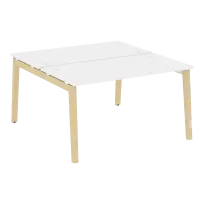 Onix Wood Рабочая станция OW.D.RS-2.3.7 Белый бриллиант/Дуб светлый/Белый металл 1380*1475*750