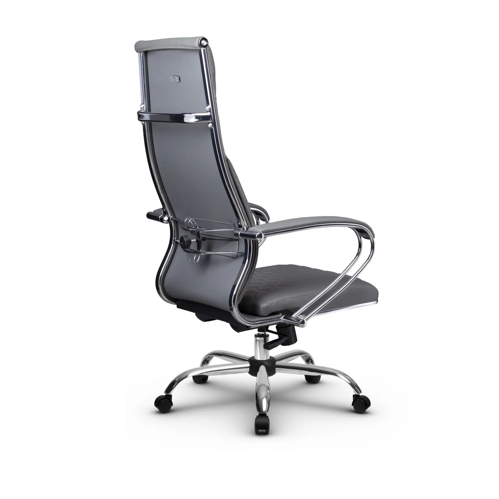 Кресло для руководителя Метта L 1c 44C/K_17833 Кожа перфорированная NewLeather – Черный