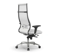 Кресло для руководителя Метта L 1m 46/2D_17838_Кожа перфорированная NewLeather - Темно-коричневый_Кожа перфорированная NewLeather - Темно-коричневый