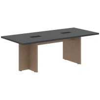 Стол для переговоров VCT 2210 Яшма черный/Кобра 2200×1000×750 VELION