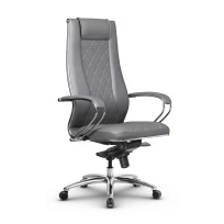 Кресло для руководителя Метта L 1m 50M/K_17838_Кожа перфорированная NewLeather - Черный_Кожа перфорированная NewLeather - Черный