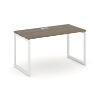 Стол офисный Style Project SN-4O.SP-001 / Дуб Табак – Металл Белый / 980×600×750