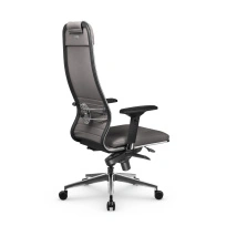 Кресло для руководителя Метта L 1m 38K2/4D_17839_Кожа перфорированная NewLeather – Темно-коричневый