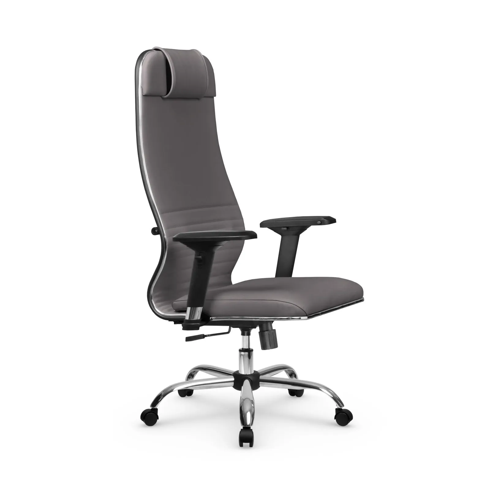 Кресло для руководителя Метта L 1m 38K2/4D_17833_Кожа перфорированная NewLeather – Темно-коричневый