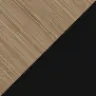 Дуб натуральный / Черный глянец